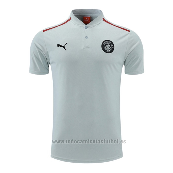 Camiseta Polo del Manchester City 2022-2023 Gris